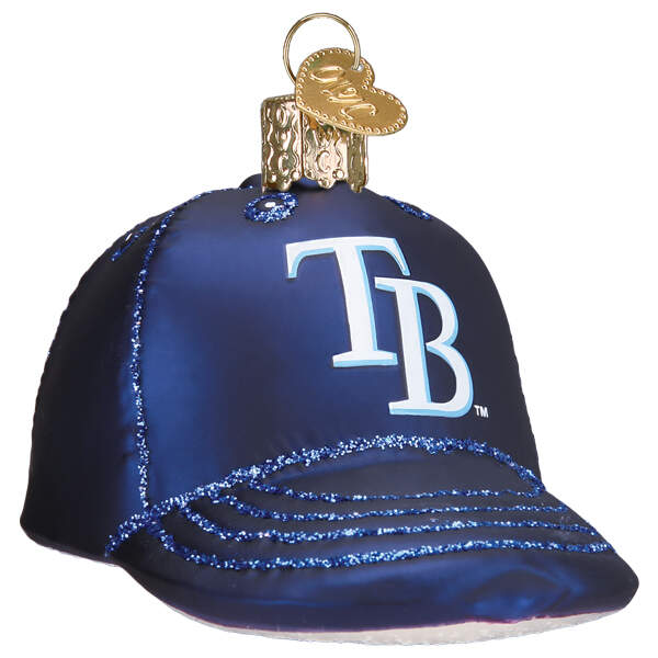MLB Ornaments Cap - Tampa Bay Rays - Boxed by Old World Christmas (Newer)-1