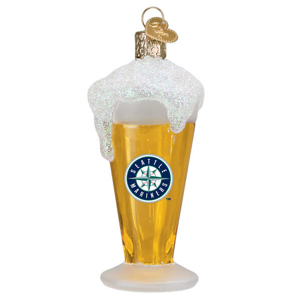 MLB Ornaments Glass Of Beer-Seattle Mariners - Boxed by Old World Christmas (Newer)-1