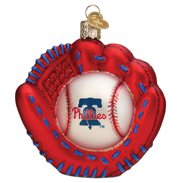 MLB Ornaments Mitt - Philadelphia Phillies - Boxed by Old World Christmas (Newer)-1