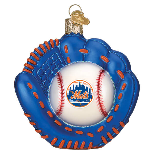 MLB Ornaments Mitt - New York Mets - Boxed by Old World Christmas (Newer)-1