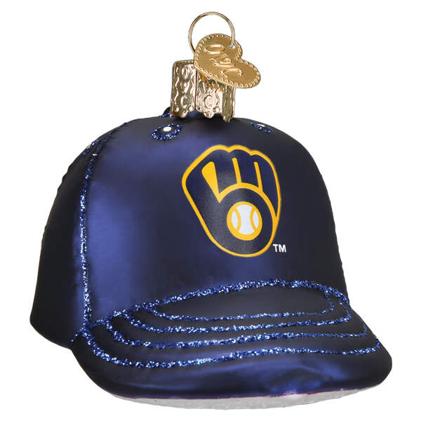 MLB Ornaments Cap - Milwaukee Brewers - With Box by Old World Christmas (Newer)-1