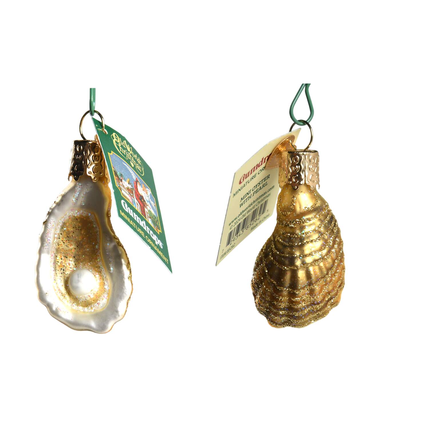Gumdrops Mini Oyster With Pearl - Boxed by Old World Christmas (Newer)-1