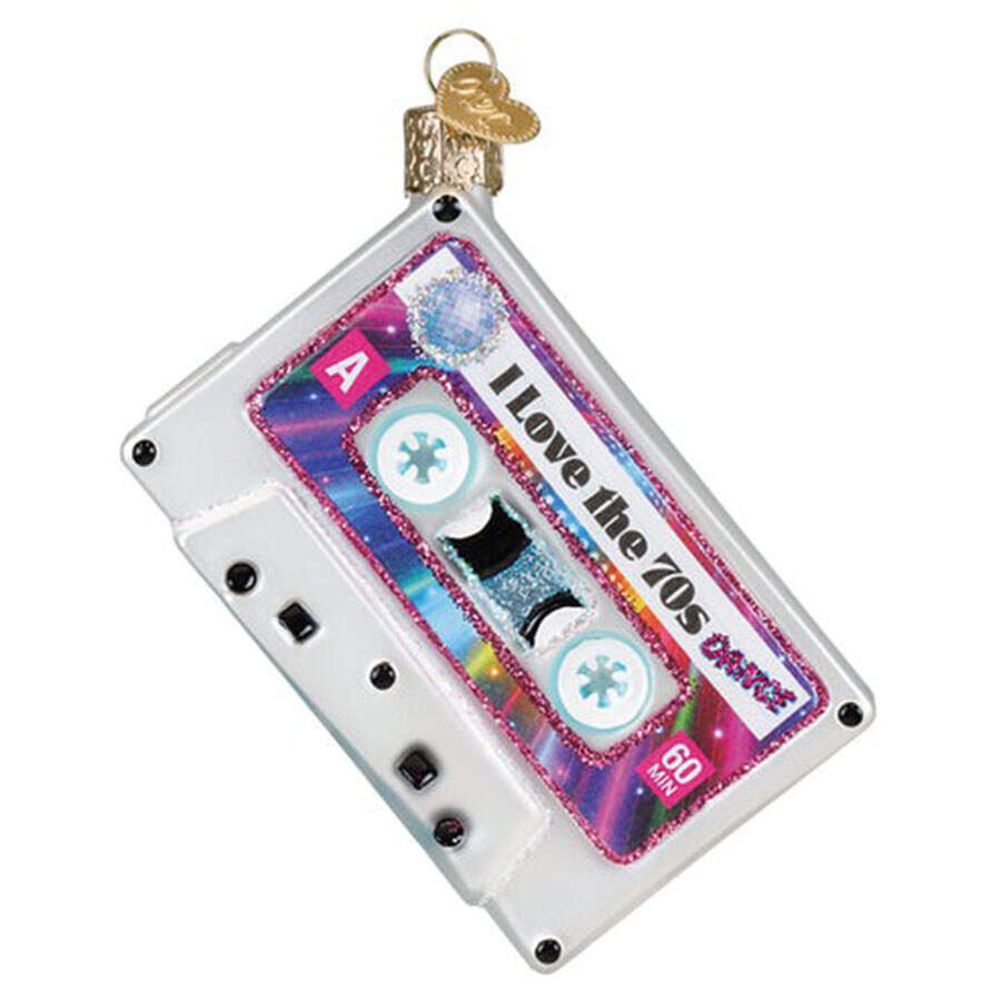 Arts & Entertainment I Love The 70s Cassette Tape - Nb710, No Box by Old World Christmas (Newer)-1