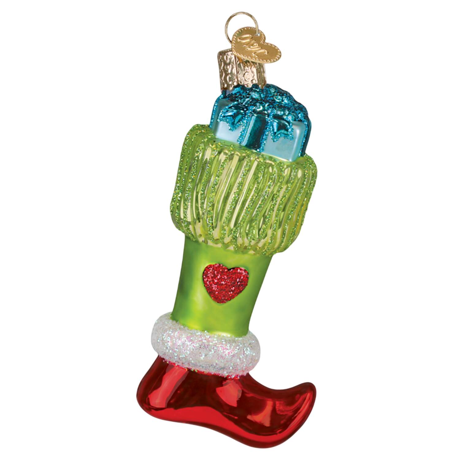 Arts & Entertainment Green Mischief Stocking - Nb725, No Box by Old World Christmas (Newer)-1