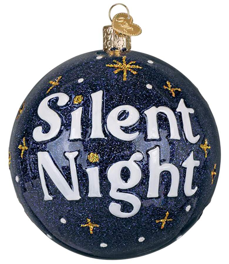 Rounds Silent Night - No Box by Old World Christmas (Newer)-1