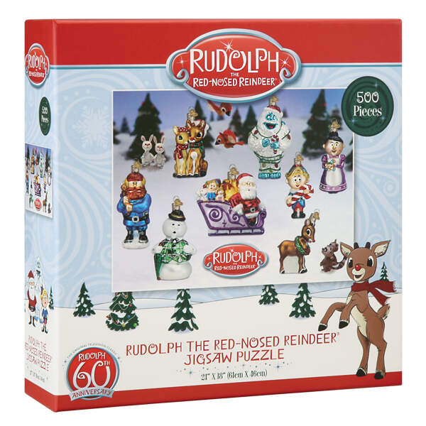 Ornament Jigsaw Puzzles Rudolph The Red-Nosed Reindeer 500pc Puz - Boxed by Old World Christmas (Newer)-1
