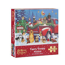 Ornament Jigsaw Puzzles Furry Frenzy Puzzle - Boxed by Old World Christmas (Newer)-1