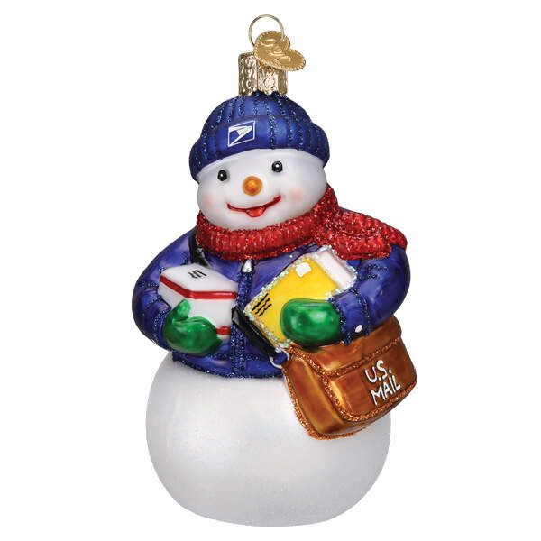 United States Postal Service Usps Snowman - No Box by Old World Christmas (Newer)-1