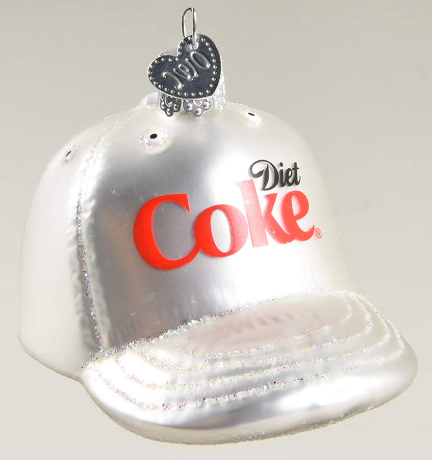Coca Cola Diet Coke Baseball Cap - No Box by Old World Christmas (Newer)-1