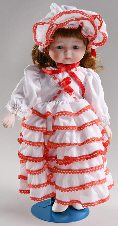 Marian Yu Doll Red And White Dress - No Box by Marian Yu-1