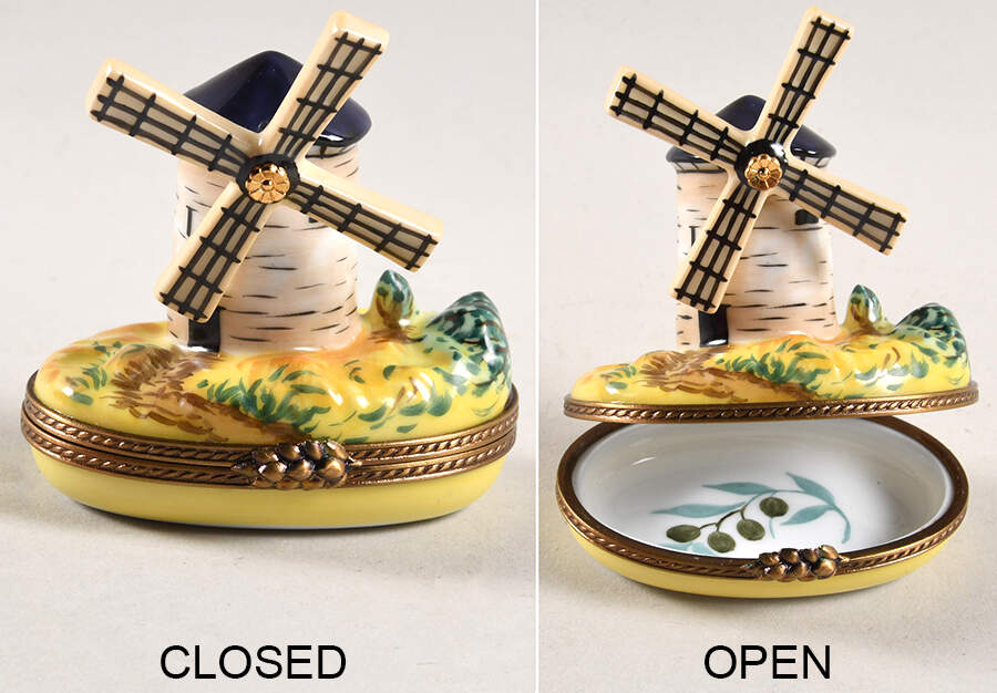 Marquise de Pompadour Limoges Boxes Spanish Windmill - No Box by Marquise de Pompadour-1
