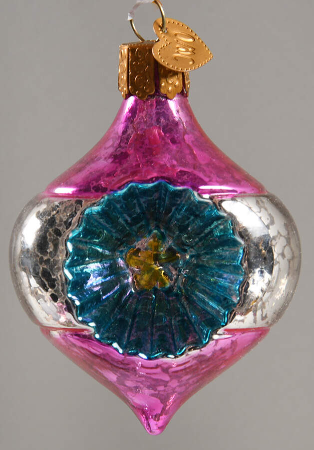 Vintage Reflections Collection Gleaming Starlight Refection-Pink - No Box by Old World Christmas (Newer)-1