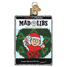 School & Graduation Holly, Jolly Mad Libs - No Box by Old World Christmas (Newer)-1