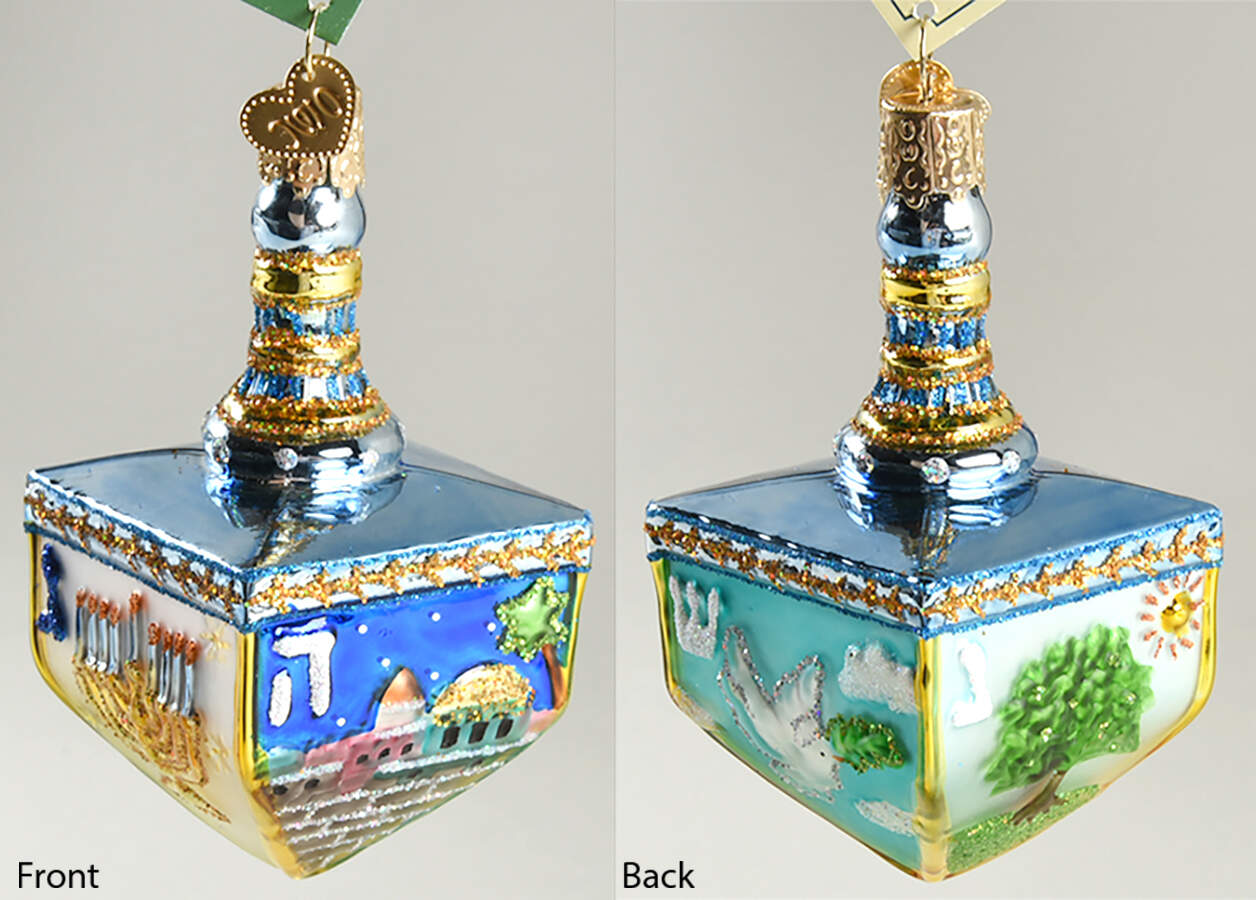Hanukkah Hanukkah Dreidel - No Box by Old World Christmas (Newer)-1