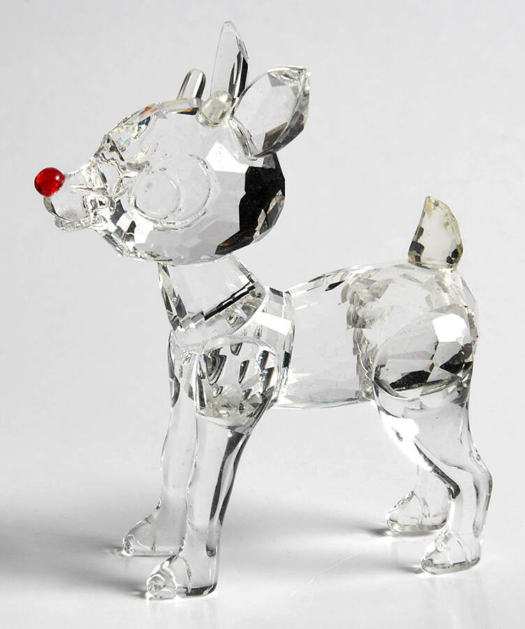 Rudolph Crystal Collection Rudolph - With Box by Old World Christmas (Newer)-1