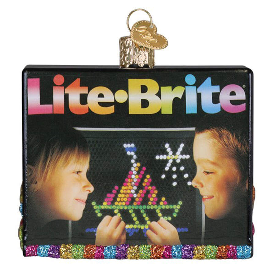 Hasbro Toys & Games Lite Brite Box Ornament - No Box by Old World Christmas (Newer)-1