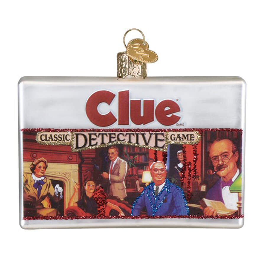 Hasbro Toys & Games Clue Ornament - No Box by Old World Christmas (Newer)-1