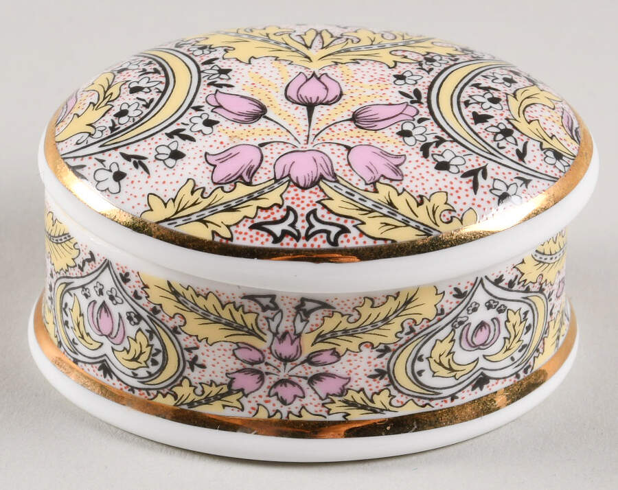 William Morris Trinket Boxes Evenlode-Oval - Boxed by Museum Collections-1