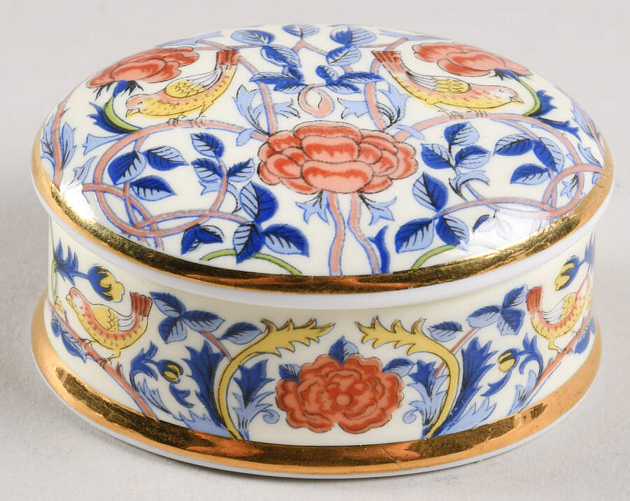 William Morris Trinket Boxes Rose Chintz-Oval - No Box by Museum Collections-1