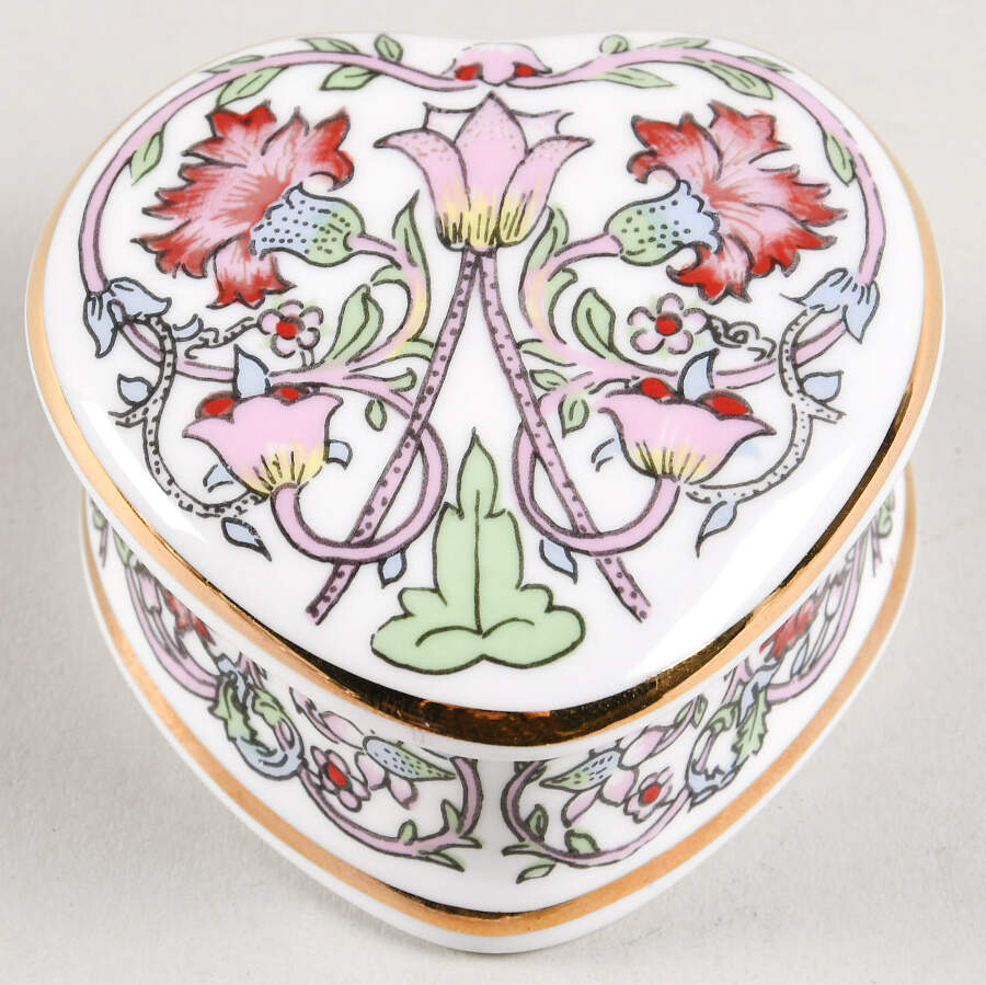 William Morris Trinket Boxes Lodden-Heart - Boxed by Museum Collections-1