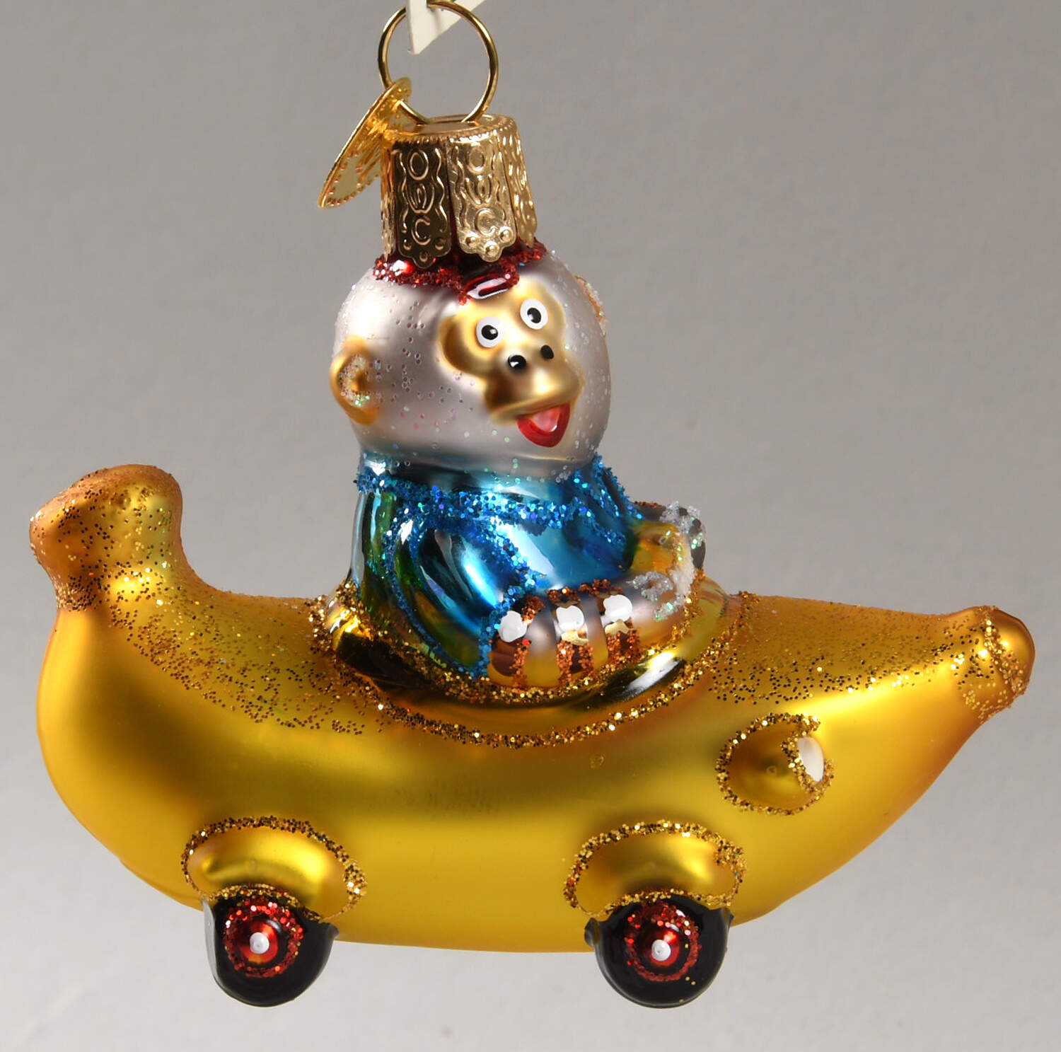 Fairy Tales, Legends & Literature Bananas Gorilla's Bananamobile - No Box Nb2760 by Old World Christmas (Newer)-1