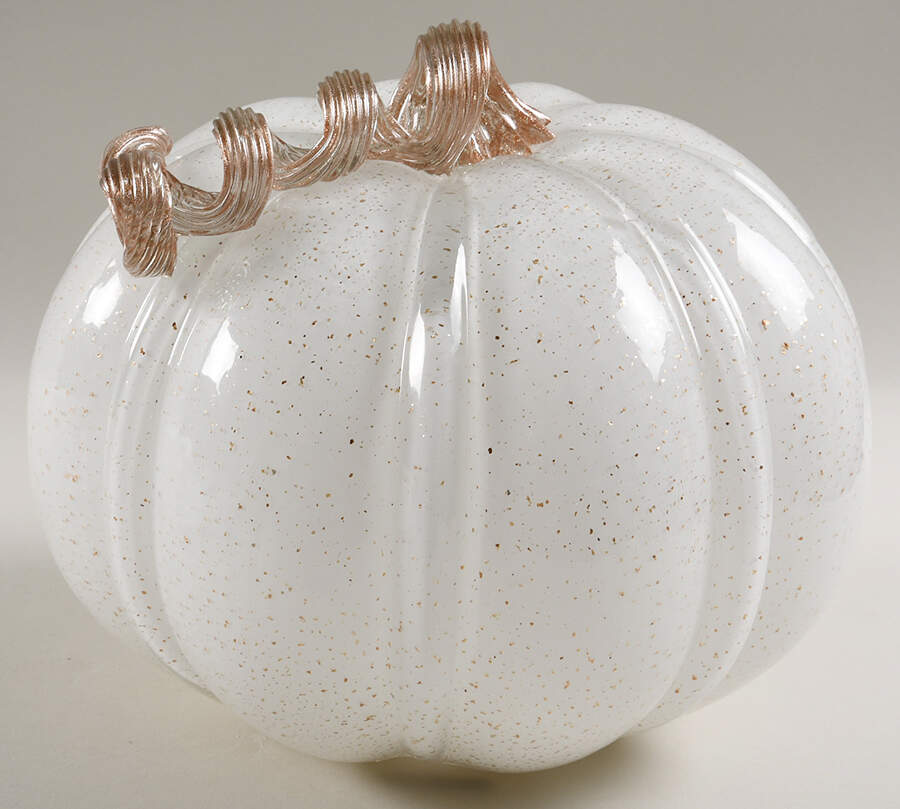 Pumpkins Lighted White Pumpkin - No Box by Martha Stewart-1