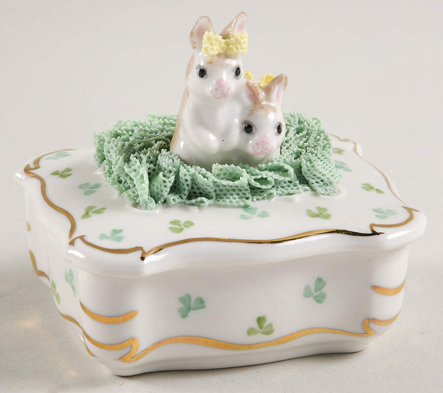 Irish Dresden Giftware Nesting Bunnies Box - No Box by Muller & Co-1