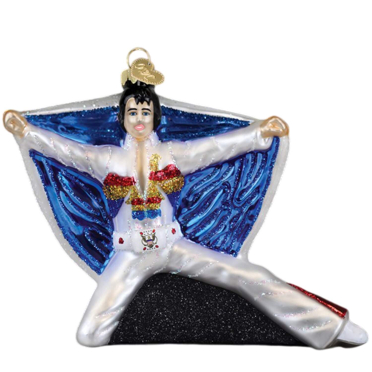 Bands & Musicians Elvis In Eagle Jumpsuit - No Box by Old World Christmas (Newer)-1