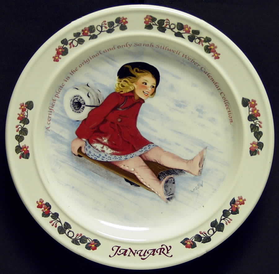 Calendar Series-Sarah Stilwell Weber January - With Box by Newell-1