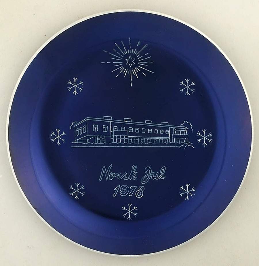 Christmas Plate Norway-Blue - No Box by Norsk-1