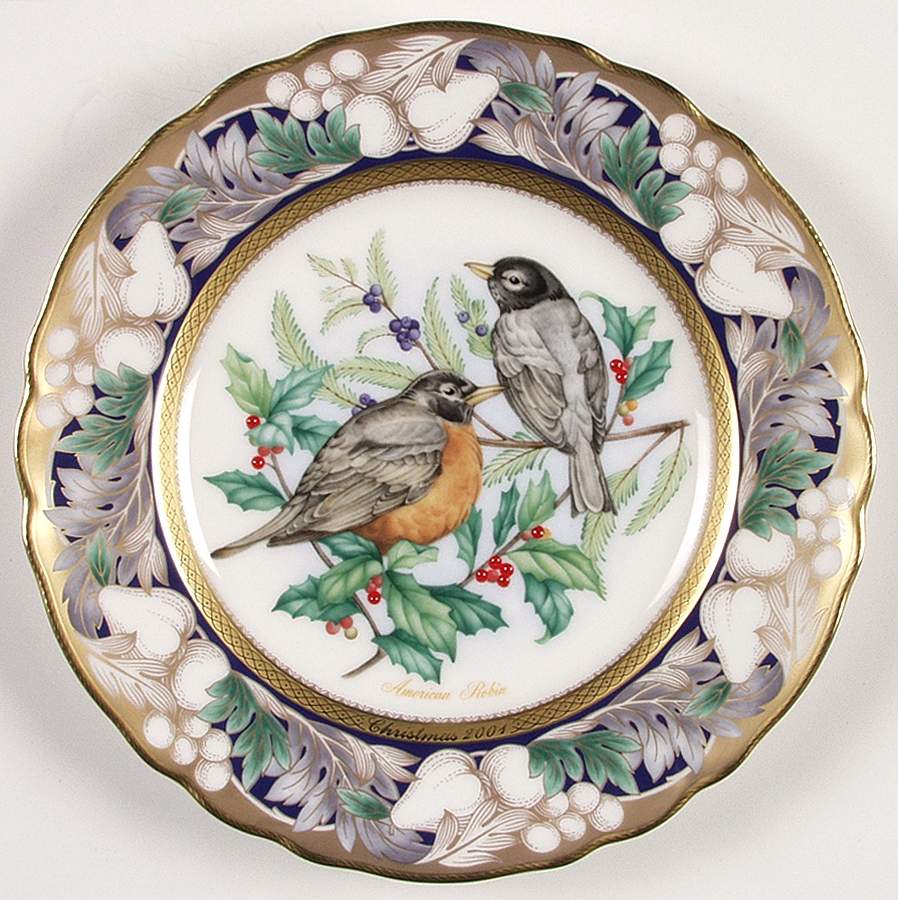 Birds of America-Christmas American Robin - No Box by Noritake-1