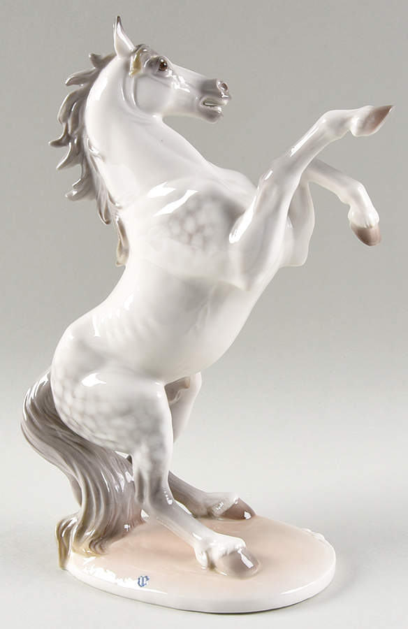 Nymphenburg Figurine Rearing Horse - No Box by Nymphenburg-1