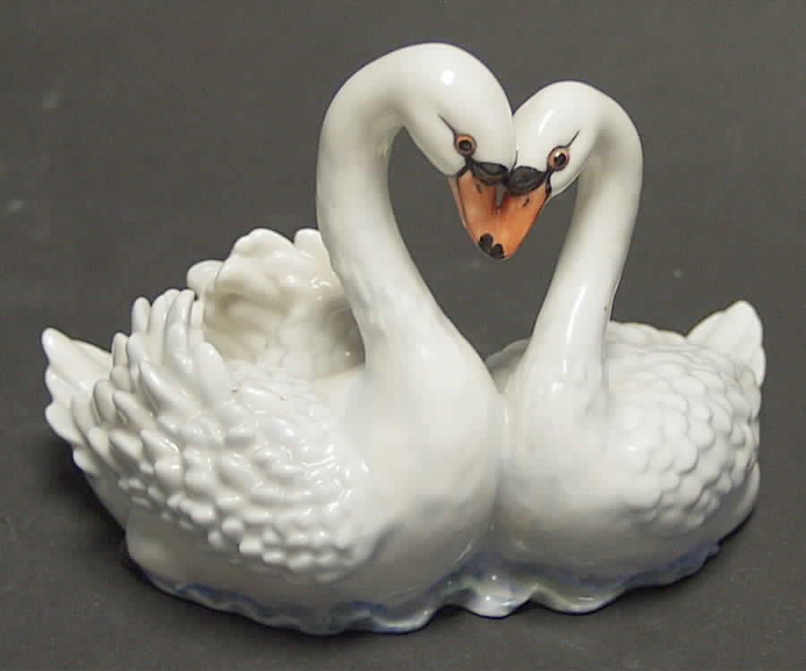 Nymphenburg Figurine Swans - No Box by Nymphenburg-1