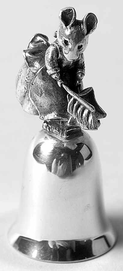 Beatrix Potter-Miniature Bell Hunca Munca Sweeping - No Box by New England-1