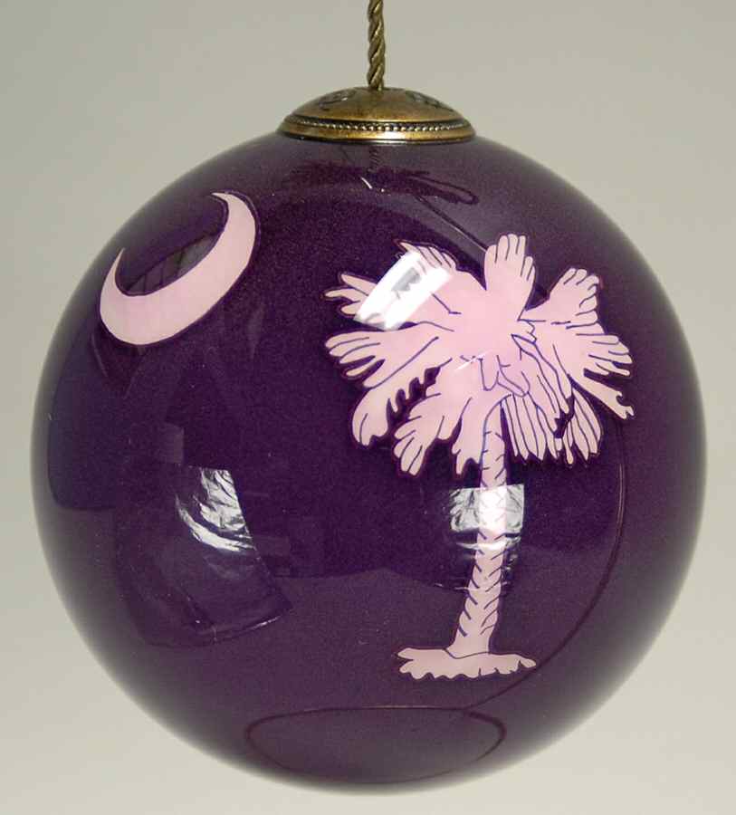 Ne'Qwa Christmas Ornament Sc Palmetto Ornament - Boxed by Ne'Qwa Art-1