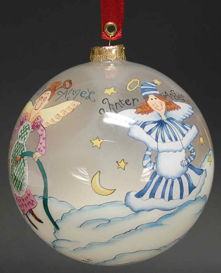 Ne'Qwa Christmas Ornament Four Seasons Angels - With Box by Ne'Qwa Art-1