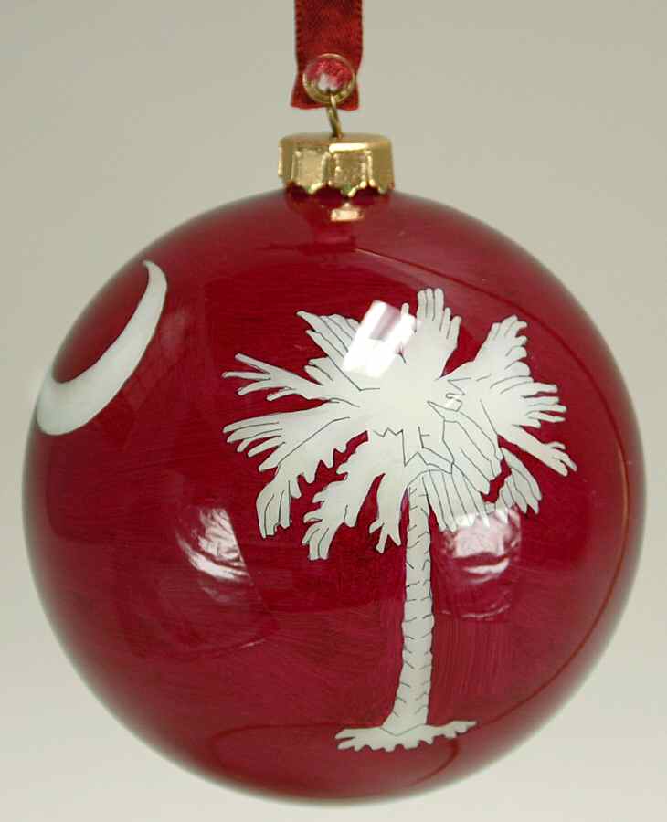 Ne'Qwa Christmas Ornament Sc Palmetto Ornament - Boxed by Ne'Qwa Art-1