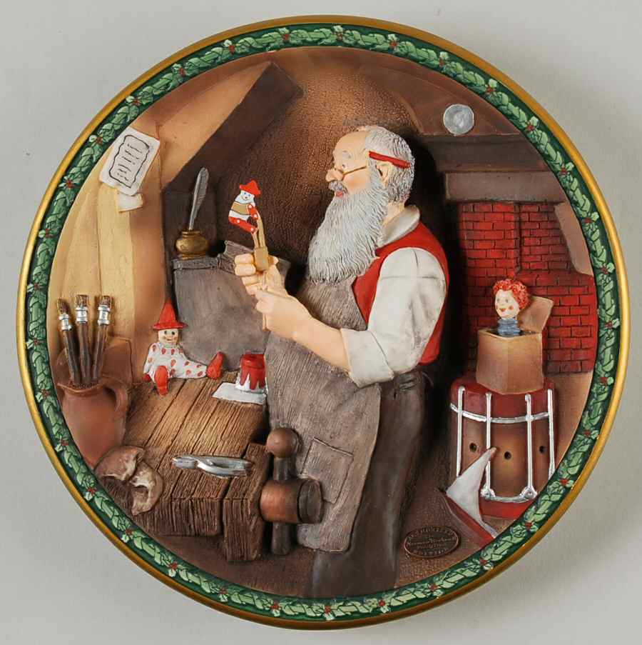 Rockwells Christmas Legacy Santa's Workshop - With Box by Norman Rockwell Gallery-1