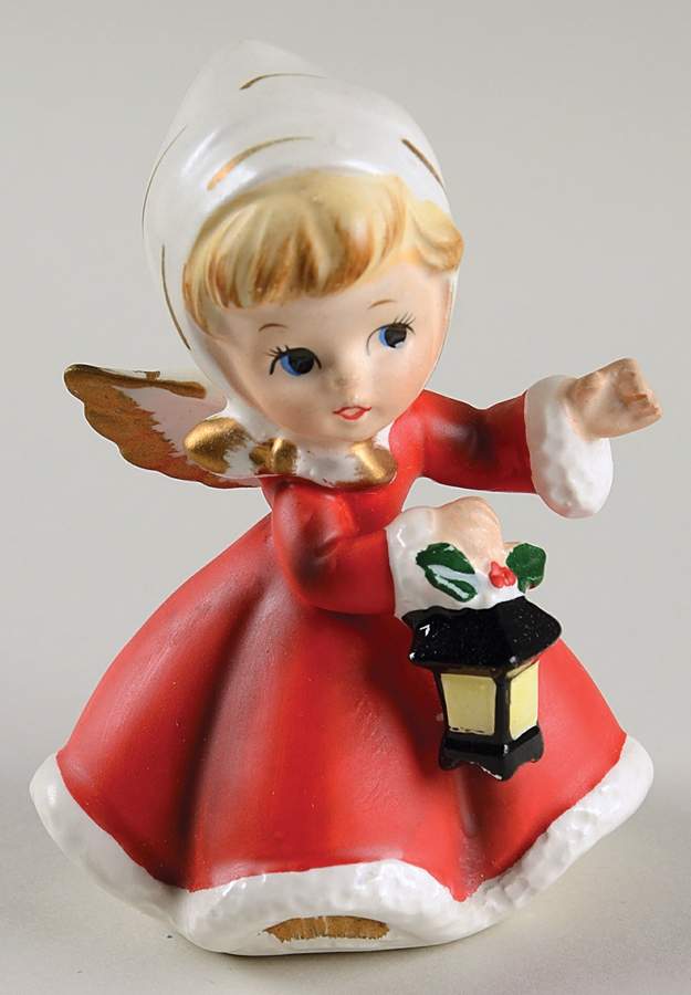 Christmas Angel Angel With Lantern - No Box by Napco-1