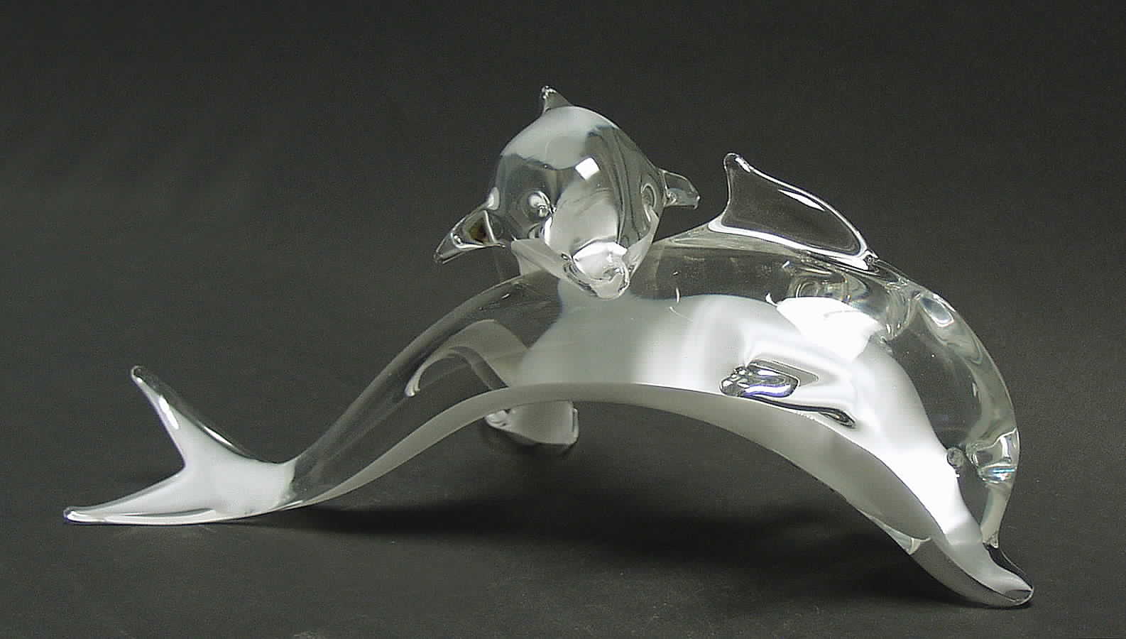 Oggetti Figurines By Elio Raffaeli Dolphin With Calf - With Box by Oggetti-1