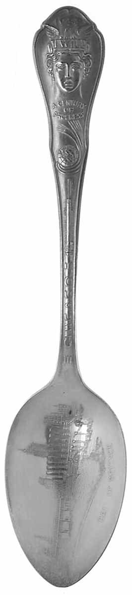 Worlds Fair-Chicago 1933-Series #2 Hall Of Science - No Box by Oneida Silver-1