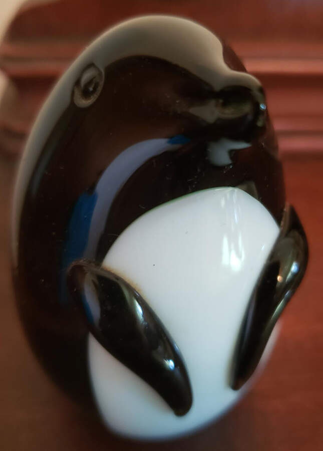 Orient & Flume Paperweight Black & White Penguin - No Box by Orient & Flume-1