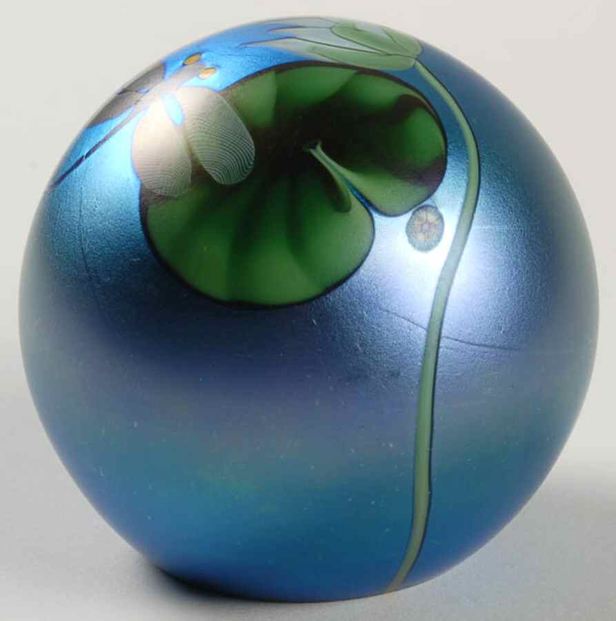 Orient & Flume Paperweight Water Lily And Dragonfly - Boxed by Orient & Flume-1