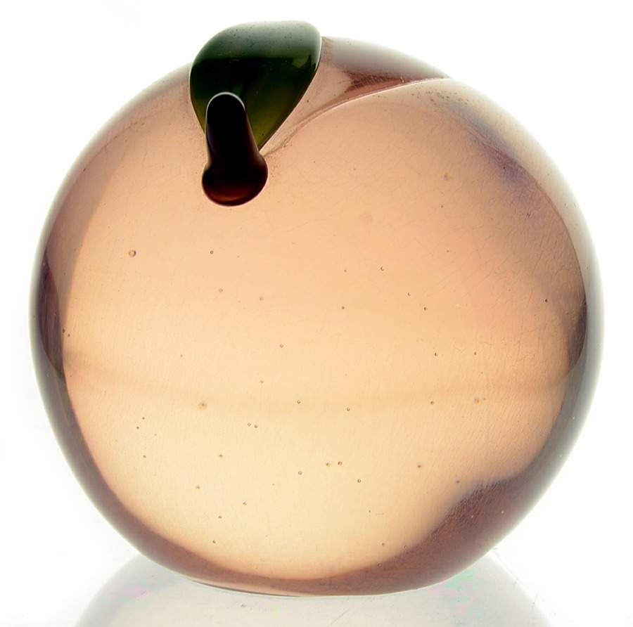 Orient & Flume Paperweight Peach-Clear - Boxed by Orient & Flume-1