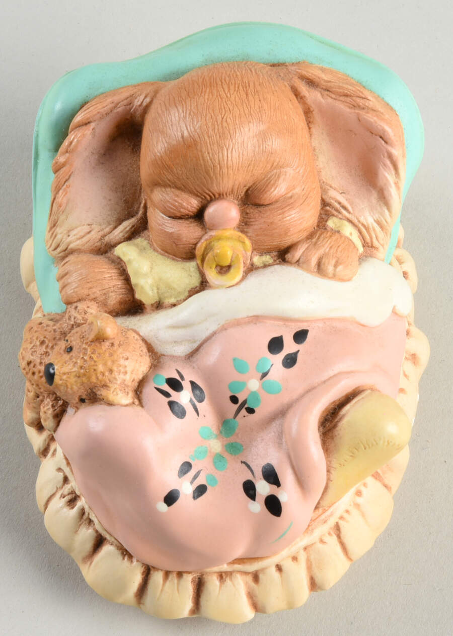PenDelfin Figurine Teddy - Pink Blanket - Boxed by PenDelfin-1