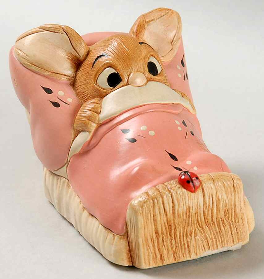 PenDelfin Figurine Wakey-Pink Blanket & Pillow - No Box by PenDelfin-1