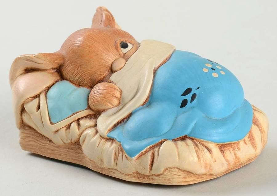 PenDelfin Figurine Peeps-Blue Blanket/Blue Pillow - Boxed by PenDelfin-1