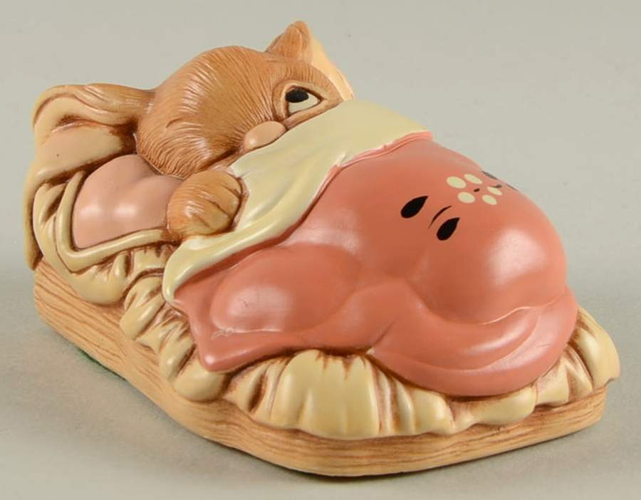 PenDelfin Figurine Peeps-Pink Blanket/Pillow - Boxed by PenDelfin-1
