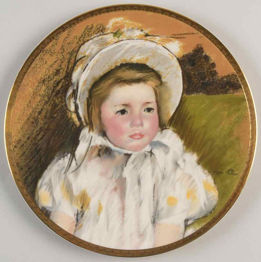 Children of Mary Cassatt Simone In White Bonnet - With Box by Pickard-1
