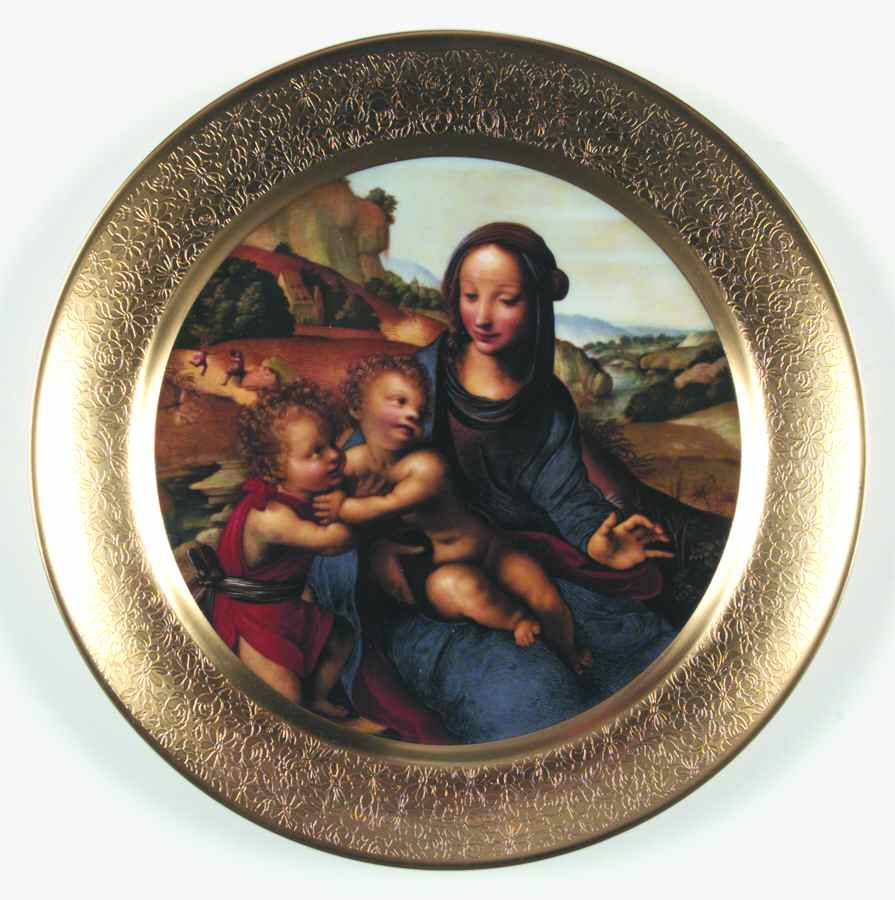 Pickard Christmas Plate Madonna & Child With Infant St John - No Box by Pickard-1